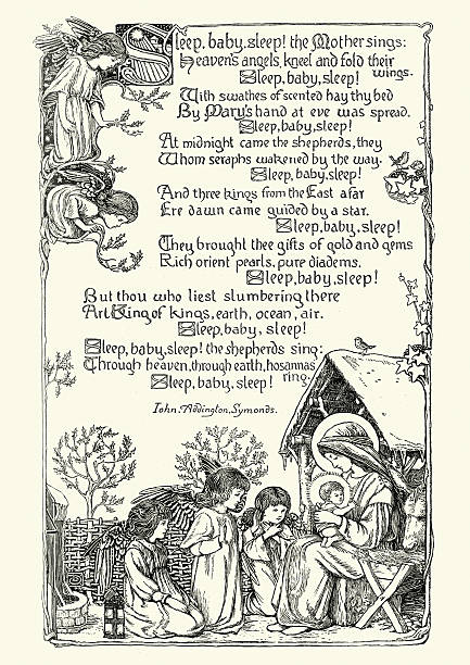 istock Christmas Lullaby - Sleep, baby, sleep! The Mother sings 525495116