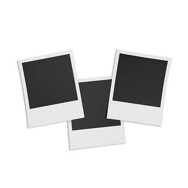 istock Retro photo frame isolated on white background 525495130