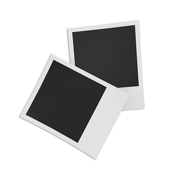 istock Retro photo frame isolated on white background 525495234