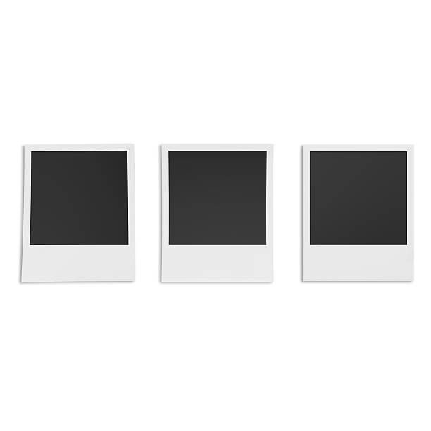 istock Retro photo frame isolated on white background 525495262