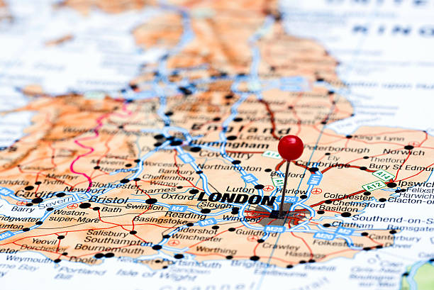 istock London pinned on a map of europe 525495857