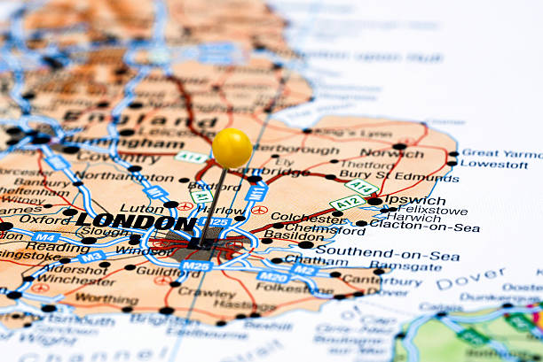 istock London pinned on a map of europe 525495967