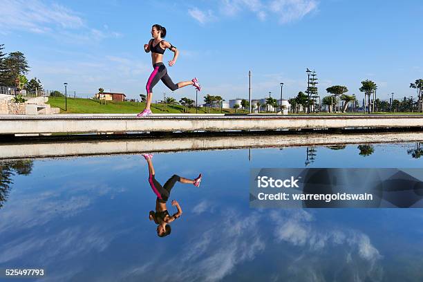 Water Bridge Run Stock Photo - Download Image Now - Active Lifestyle, Activity, Adult