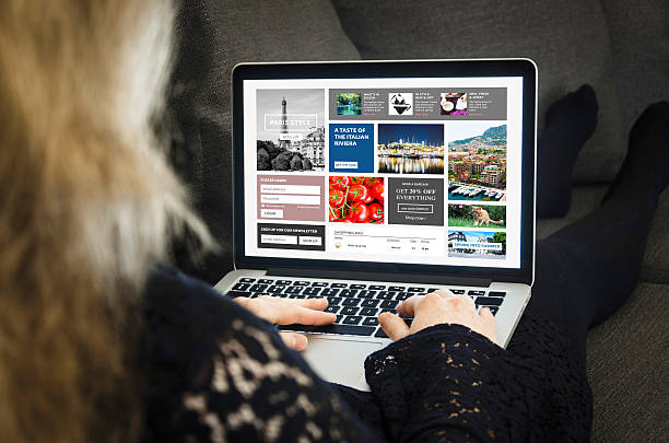istock Woman surfing on the internet 525498046
