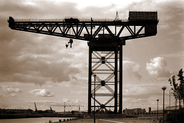 Vintage Clydeside Crane Glasgow Scotland UK