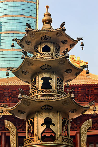 istock Large Incense Burner Jing An Temple Shanghai China 525500821