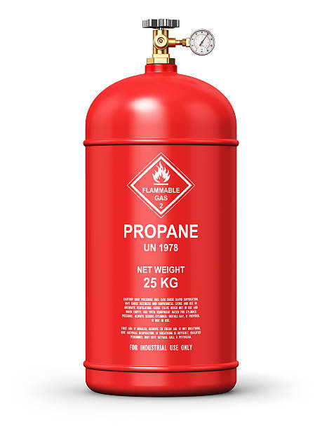 istock Liquefied propane industrial gas container 525501204