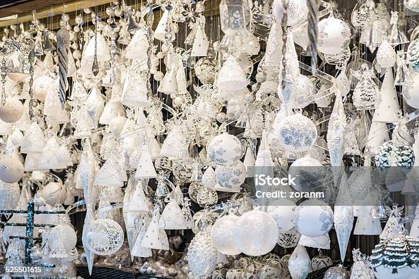 Christmas Ornaments At The Christmas Market Stock Photo - Download Image Now - Abundance, Blurred Motion, Choice