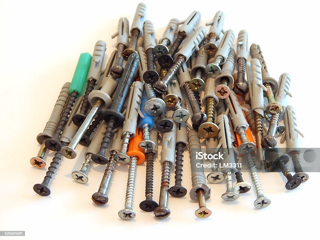 Fasteners, anchors, bolts, anchors for concrete and wood  Anchor - Vessel Part Stock Photo