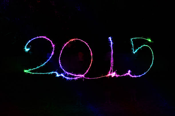 istock Happy New Year - 2015 sparkler 525510127