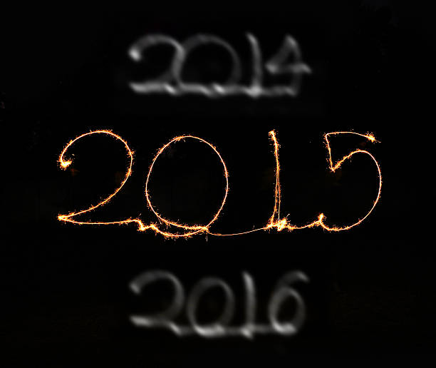 istock Happy New Year - 2015 sparkler 525510129