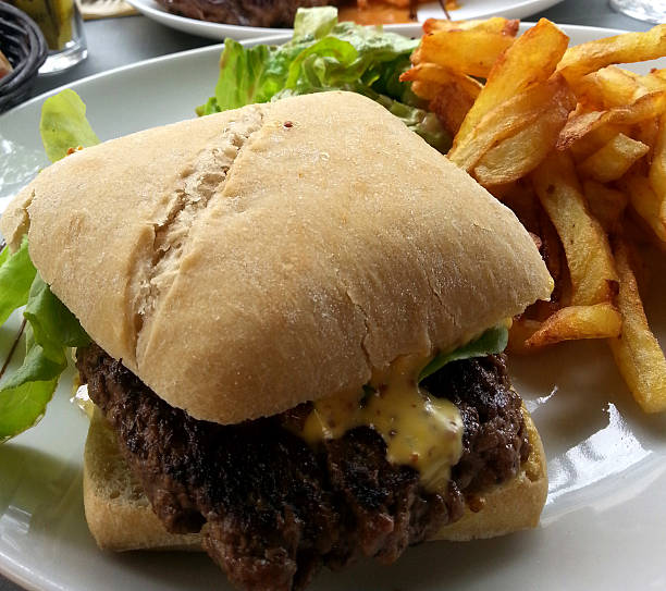 istock Gourmet Burger and Fries 525512269