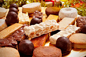 turron, mantecados and polvorones, typical christmas sweets in S