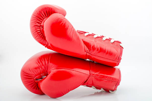 istock Studio shot of a red boxing glove 525524399