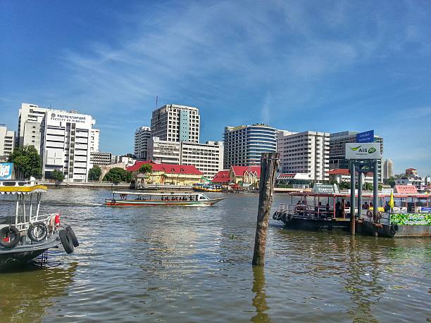 istock Ferry boat in Chao Phraya River 525524481