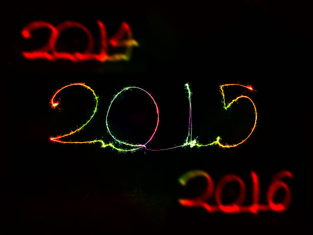 istock Happy New Year - 2015 sparkler 525526811