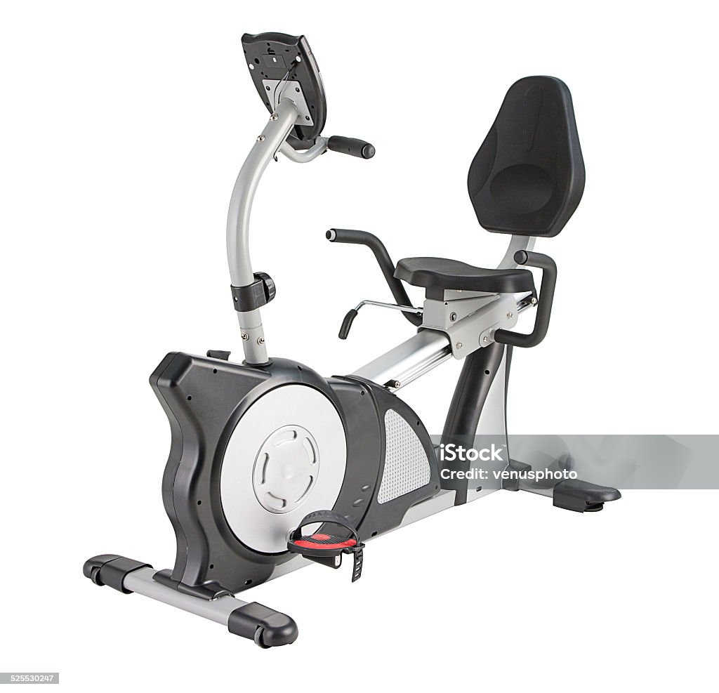 bicycle machine for fitness Many functions of bicycle machine for fitness or home Activity Stock Photo