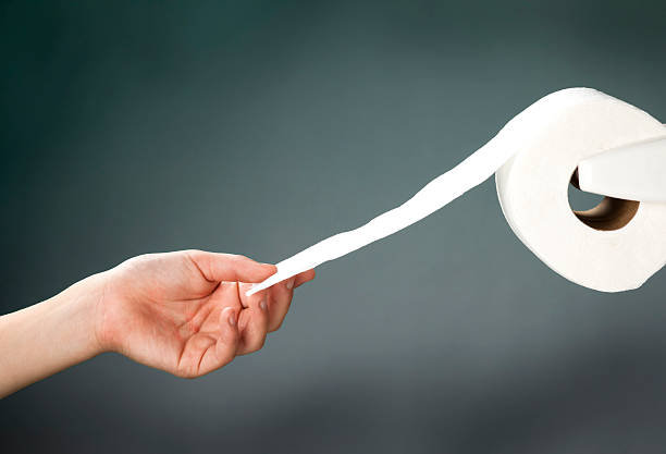istock Grabbing the toilet paper. 525530927
