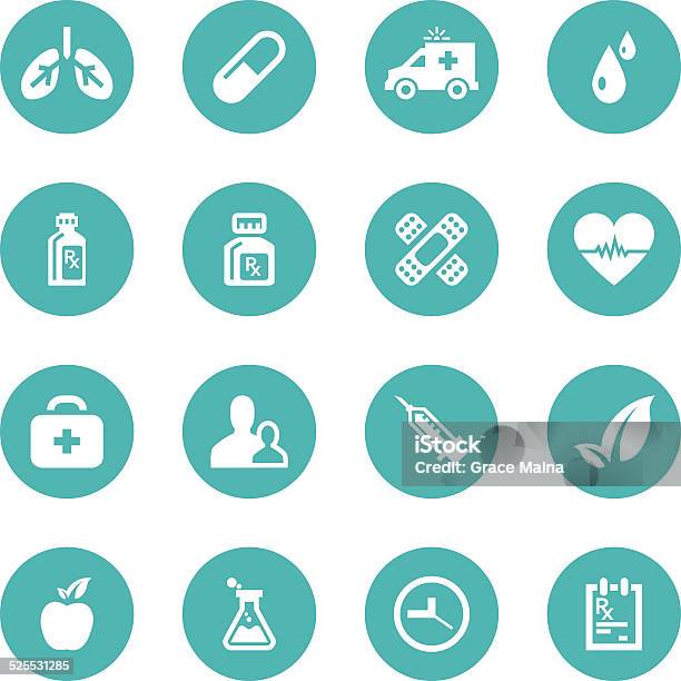Ilustración de Asistencia Sanitaria Y Medicina Conjunto De Iconosvector y más Vectores Libres de Derechos de Accidentes y desastres