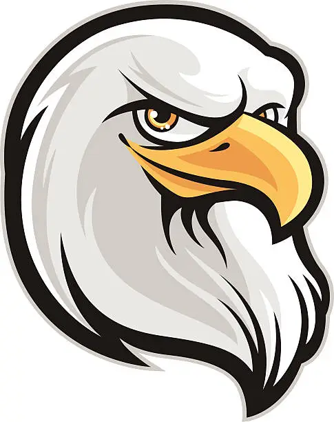 Vector illustration of Eagle Head