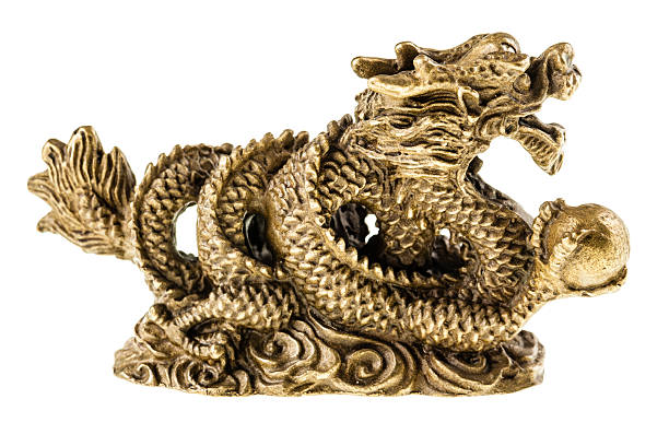 istock Chinese Golden dragon 525543109