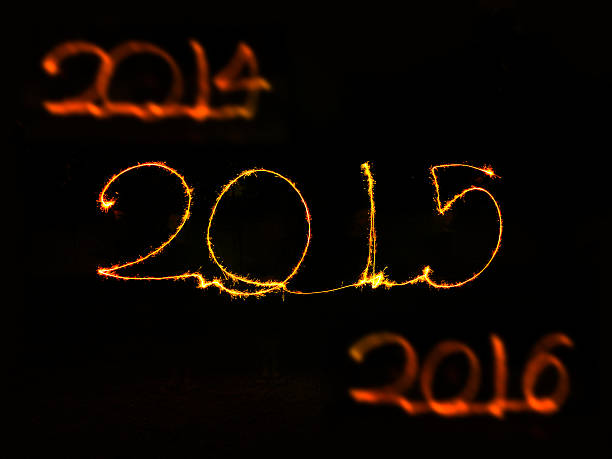 istock Happy New Year - 2015 sparkler 525545369