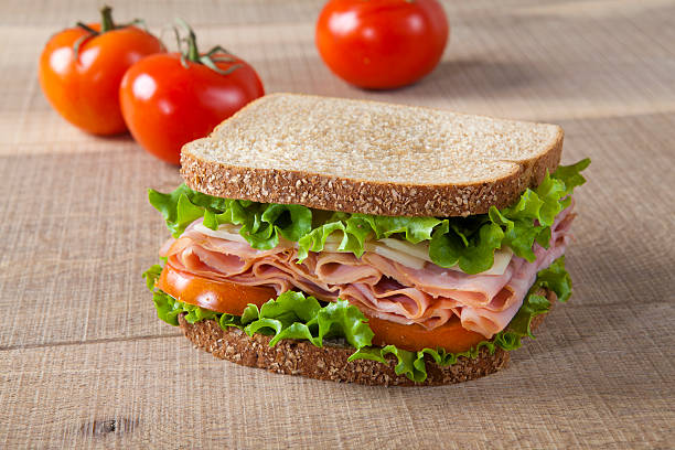 сэндвич - sandwich club sandwich ham turkey стоковые фото и изображения