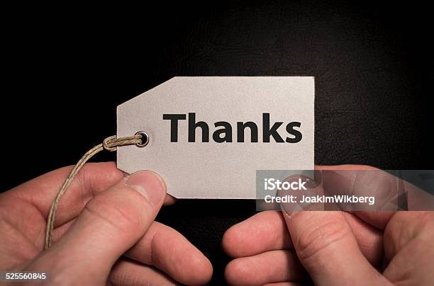 Tag Thanks Stock Photo - Download Image Now - Black Color, Business, Business Finance and Industry