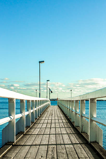 istock Long pier towards the ocean 525561045