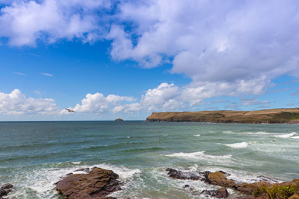 Polzeth Beach near Wadebridge, Cornwall, England