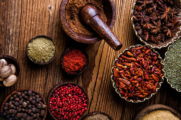 istock Traditional oriental them with spices 525563225