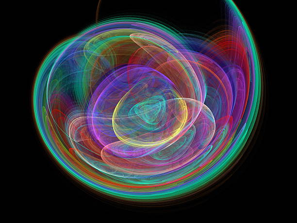 istock Digital Fractal on Black 525569605