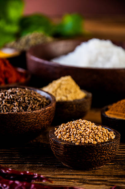 istock Colorful spices, oriental theme 525571625