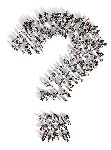 istock Large group of people with questions 525571721
