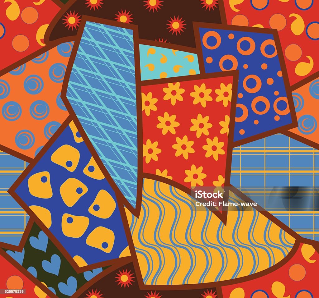Patchwork Seamless Background Stock Illustration - Download Image Now ...