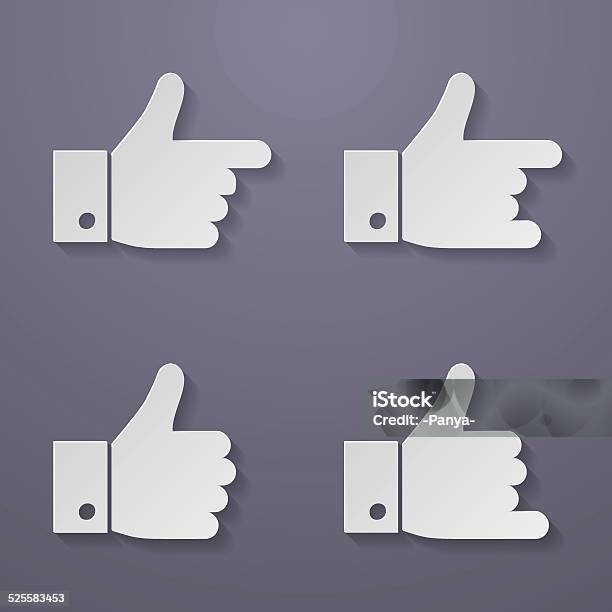 Thumbs Up Icon Set Stock Illustration - Download Image Now - Aspirations, Concepts, Concepts & Topics