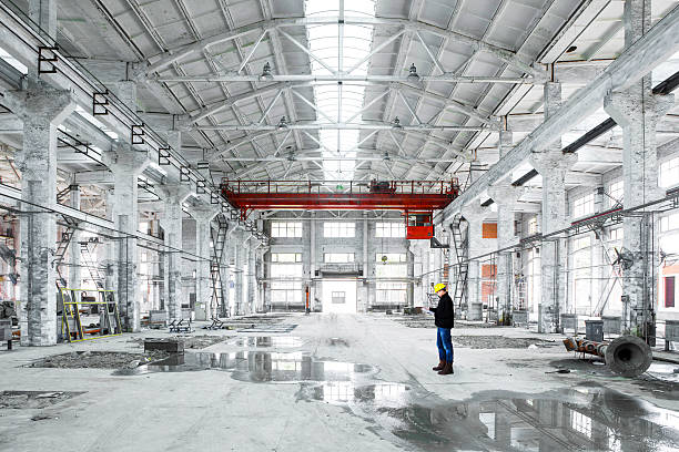 interior of an industrial building