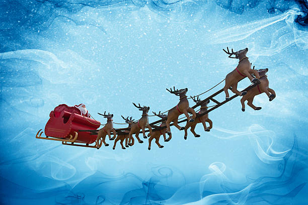 istock Santa Claus and snow fantasy! 525584875
