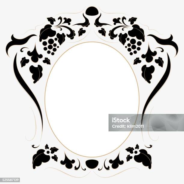 Vintage Frame In Retro Style Vector Illustration Stock Illustration - Download Image Now - Abstract, Baroque Style, Black Color