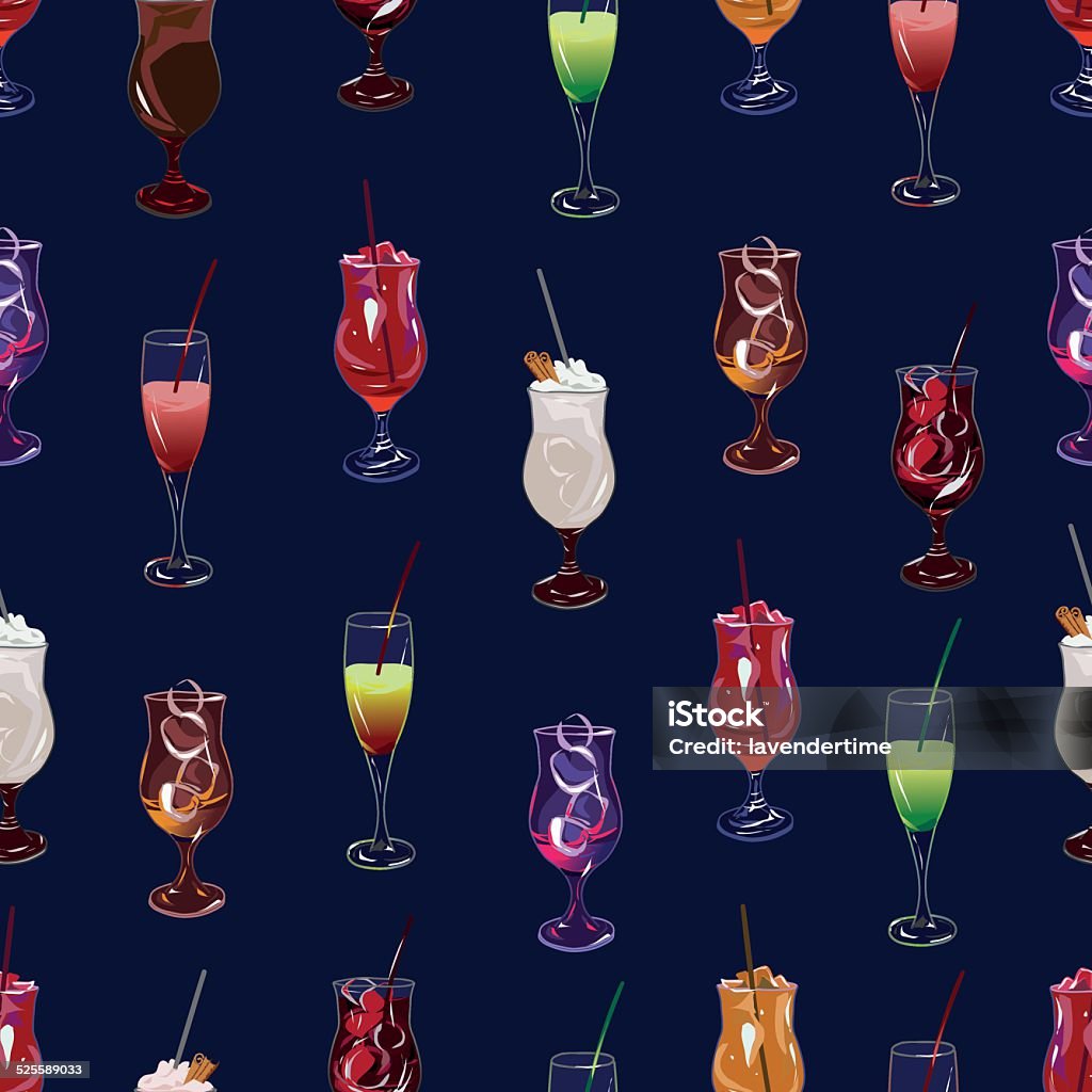 Cocktail party navy seamless vector pattern Cocktail party navy seamless vector pattern, EPS10 file Alcohol - Drink stock vector