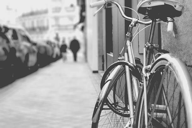 istock Bike in a black and white 525589225