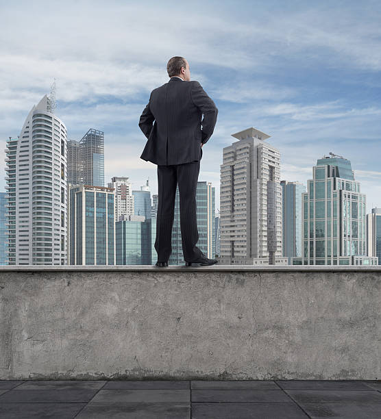 istock Businessman Looking at City 525609661