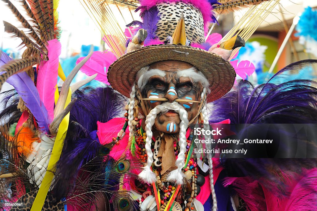 Oruro costume carnival Oruro, Bolivia - February 10, 2013: Unidentified people participate in Oruro costume carnival Adult Stock Photo