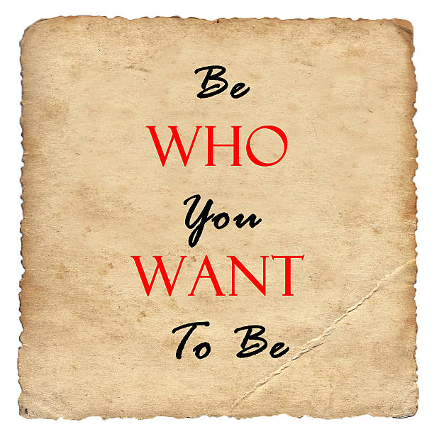Inspirational motivating quote on old paper background