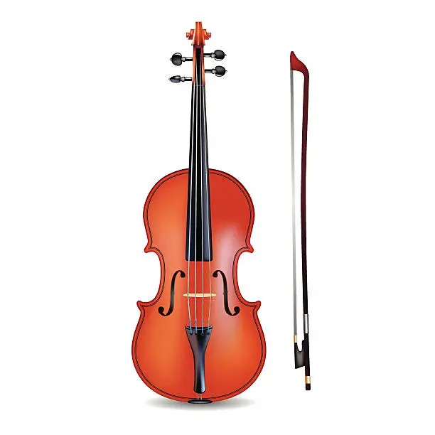 Vector illustration of Violin