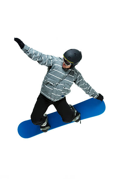 istock Above view of snowboarder in action 525614891