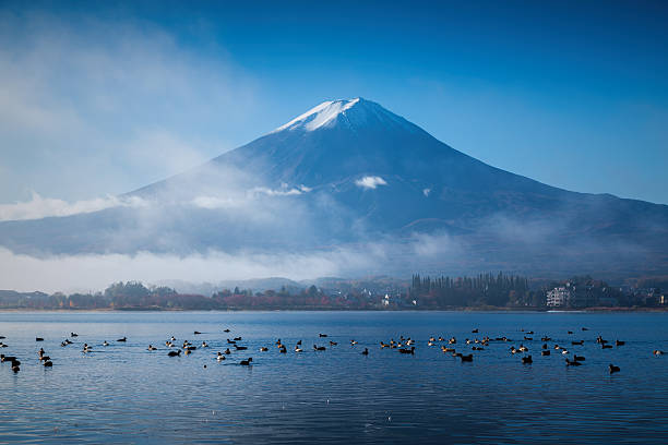 istock Mountain Fuji and Kawaguchiko lake 525615691