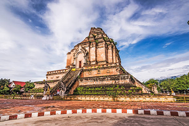 istock Ancient pagoda at Wat Chedi Luang temple 525625131