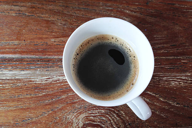 istock top view of a cup of coffee 525627829