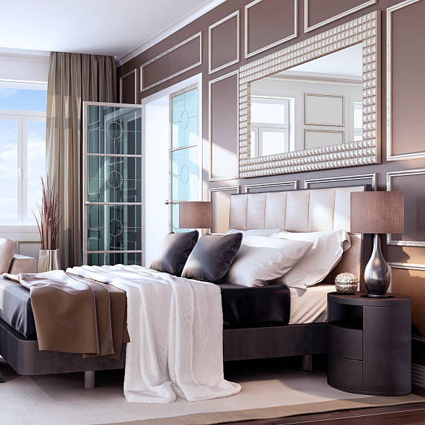 istock Luxury Bauhaus Bedroom Interior 525628437